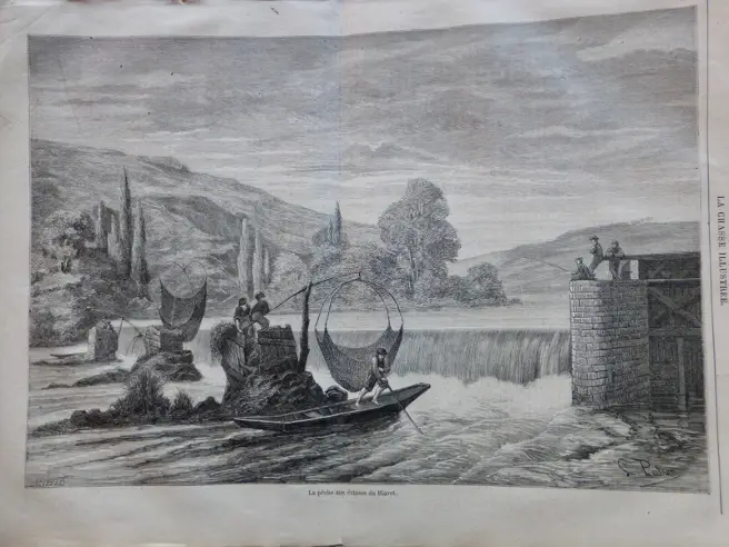 Blavet scene de peche Hennebont